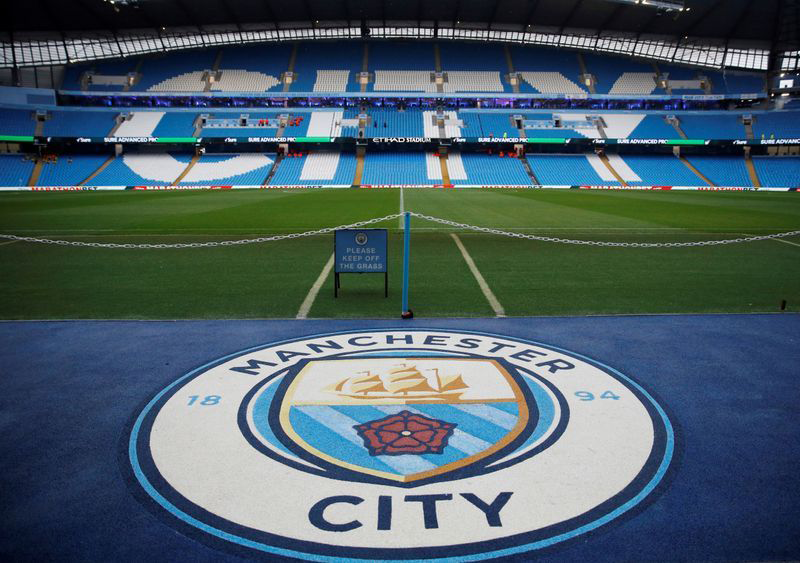 FILE PHOTO: Soccer Football - FA Cup Fourth Round - Manchester City v Fulham - Etihad Stadium, Manchester, Britain - January 26, 2020 General view inside the stadium before the match. (REUTERS/Phil Noble)