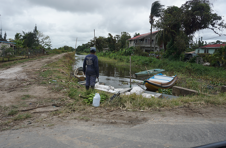One of the kokers outfitted with ramps and a wharf for easy access to farmers when offloading their produce (Carl Croker photos)