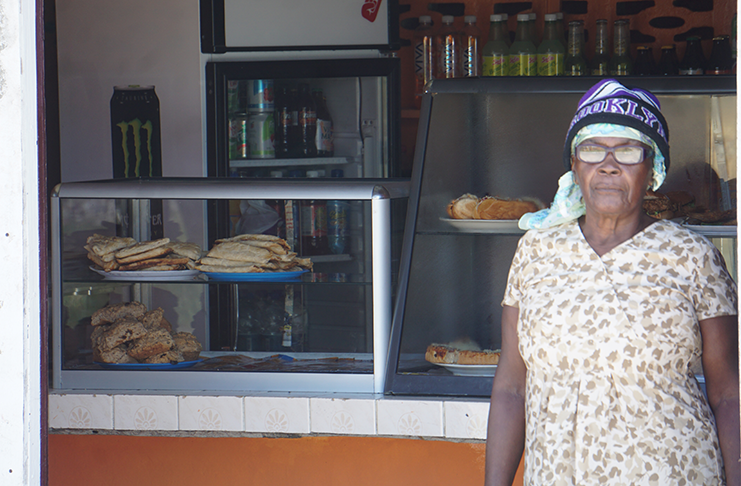 Venus Wright at the snackette she cooks at (Carl Croker photos)