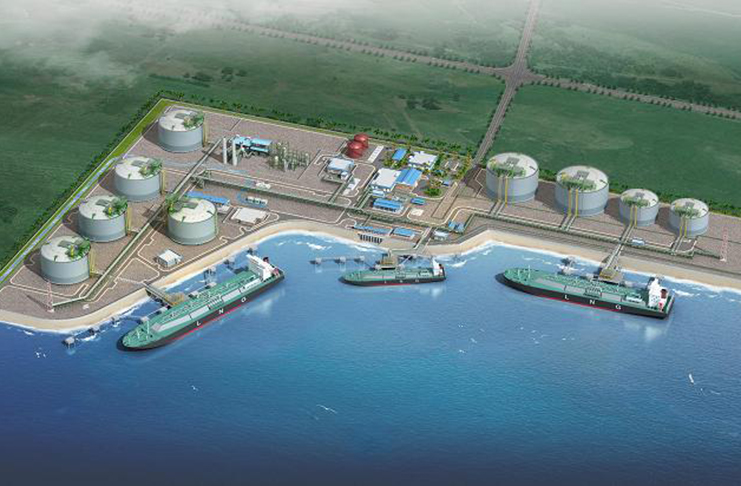 An artist’s impression of a Liquefied Natural Gas (LNG) terminal in Singapore, a country for which 95 per cent of its electricity is currently generated using natural gas