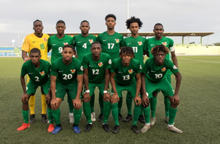 The Guadeloupe squad that secured a 6-0 triumph over Belize in the opening match of 2020 CONCACAF Men’s Under-20 Championship Qualifying, Group C.