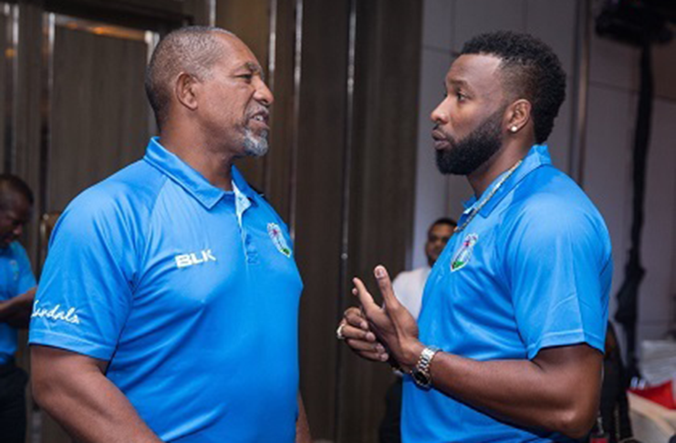 West Indies head coach Phil Simmons (left) and captain Kieron Pollard (right), at a reception to officially open the ODI series against Sri Lanka, have expressed confidence in the squad.