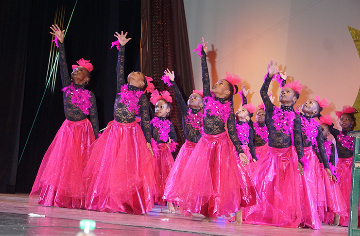 St. Pius Primary doing their Barbie-themed piece, which saw them take the lead in the “Fantasy” Category that day