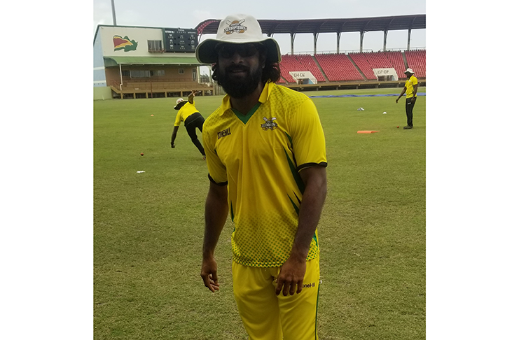 Jamaican Scorpions batsman Assad Fudadin said he was pleased to be back home playing cricket on his home ground. (Clifton Ross photo)