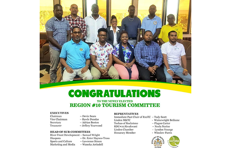 New executive members of the Region 10 Tourism Association
