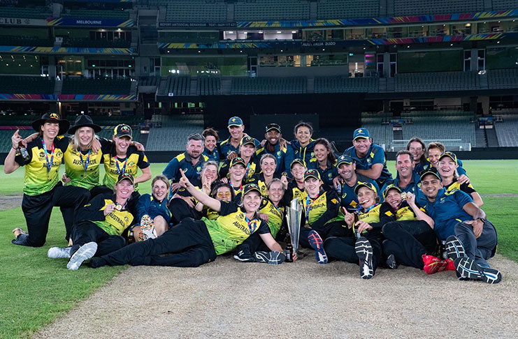 Australia lifted their fifth Women's T20 World Cup title at the MCG on Sunday.  (Getty)