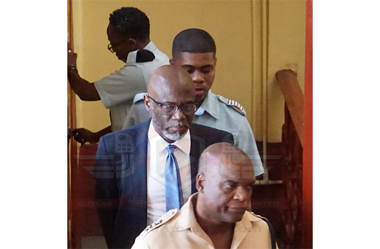 Former Chief of Staff of the GDF, Gary Best in court on Wednesday. (Carl Croker photo)