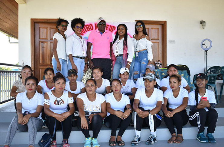 The makeup artists with cricketers
