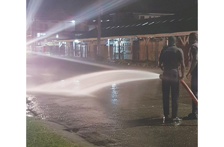 The activity kicked off at 04:00 hours, Wednesday morning, in the streets around Bourda Market