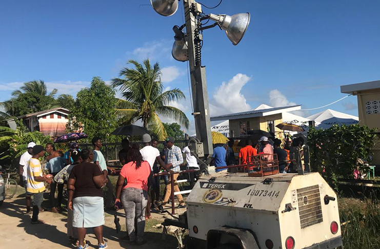 First-time and veteran voters gathered at the Victoria Nursery School to cast their votes