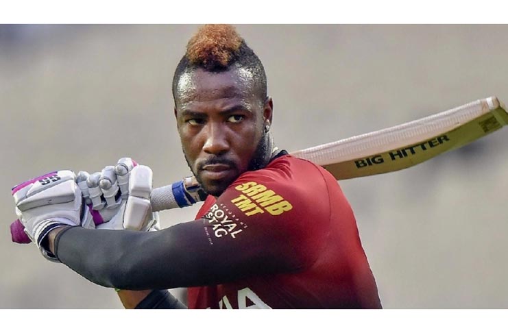 Wisden has named Andre Russell as its leading Twenty20 cricketer.