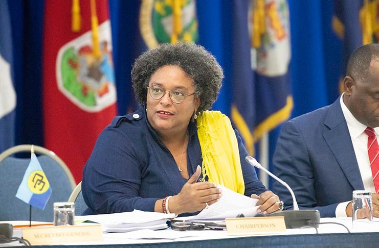 CARICOM Chair, Prime Minister of Barbados Mia Mottley