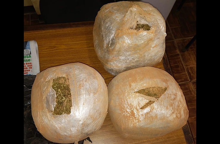 The 6,818 grams of cannabis seized by the police