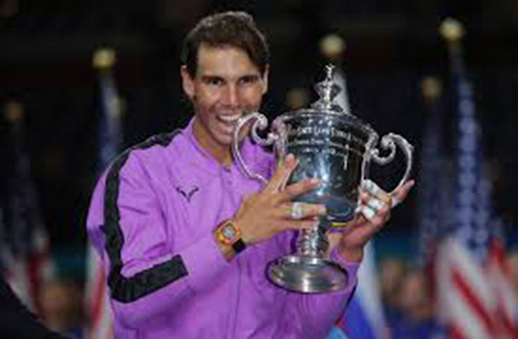 Rafael Nadal won the men's US Open title last year.