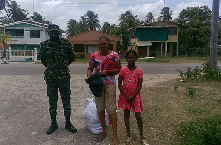 A family with their hamper