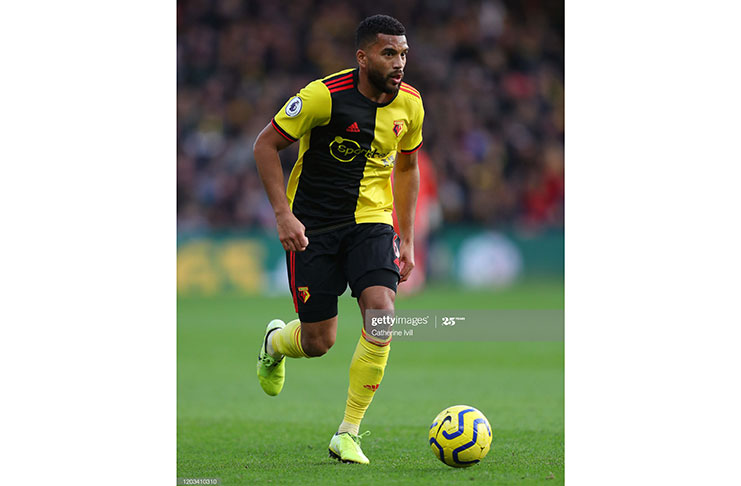 Adrian Mariappa of Watford during the Premier League match against Everton FC at Vicarage Road on February 1, 2020 in Watford, United Kingdom. (Photo by Catherine Ivill/Getty Images)