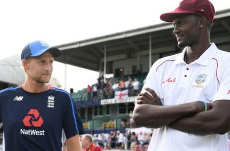 England captain Joe Root and West Indies captain Jason Holder