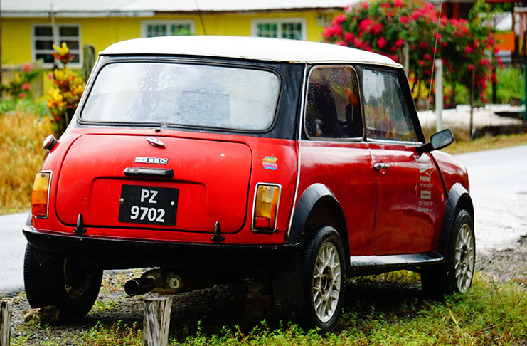 The mini Austin car, PZ 9702 (Carl Croker photo)