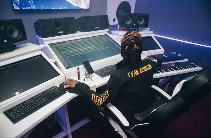 Guyanese Producer, Drew Thoven in his zone