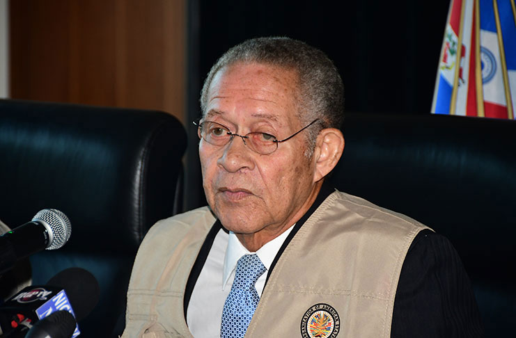 Former Prime Minister of Jamaica Bruce Golding, who led the Organisation of American States (OAS) Observer Mission to Guyana