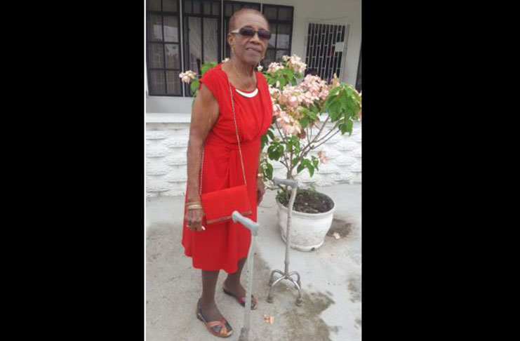 Mrs Hicks at age 99 – Ms Albertha Hicks on her 99th birthday, last year