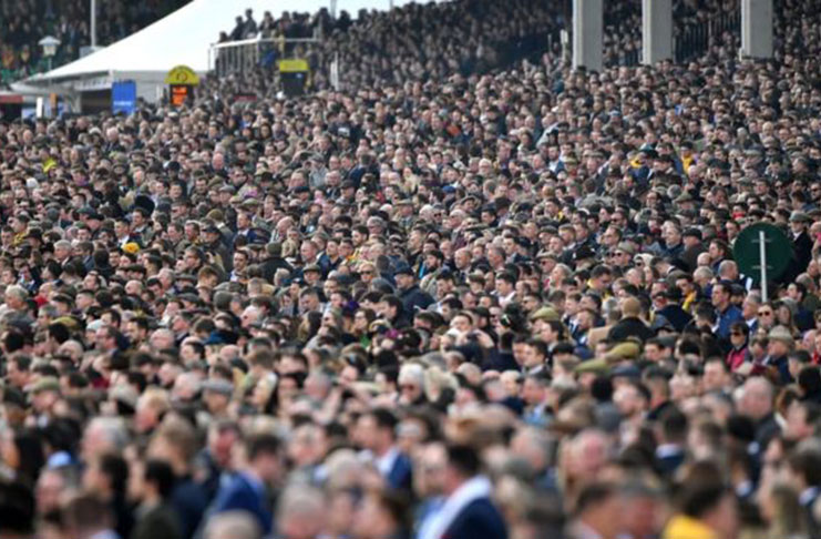 More than 250 000 persons flocked to Cheltenham for its annual horse racing festival in March.