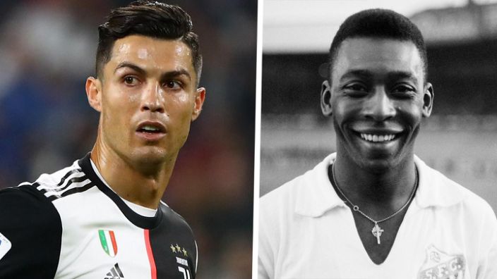 Ronaldo(left) has a plan to overtake Pele's record & be best of all-time - Neville