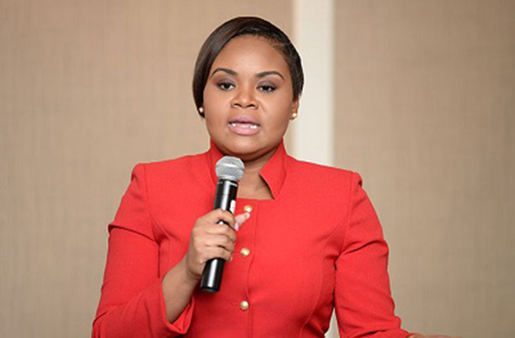 Minister of Sports and Youth Affairs Shamfa Cudjoe.