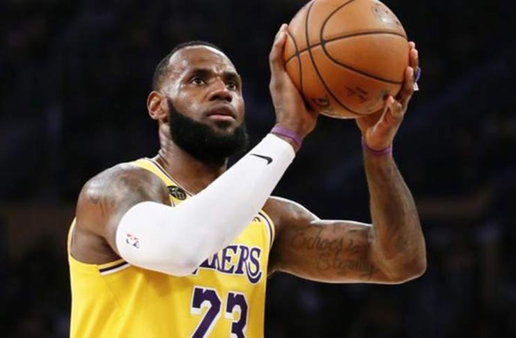 LeBron James' LA Lakers are top of the NBA Western Conference