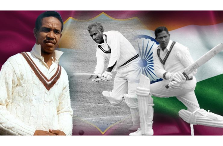 Sir Garfield Sobers, Rohan Kanhai, and Basil Butcher