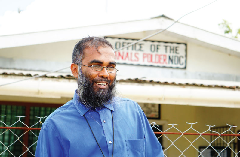 Overseer of the Canal Number One and Two Water Users Association, Naushad Boodhoo (Carl Croker photos).