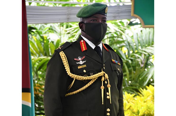 Newly-appointed Chief of Staff (ag) of the Guyana Defence Force, Brigadier Godfrey Bess