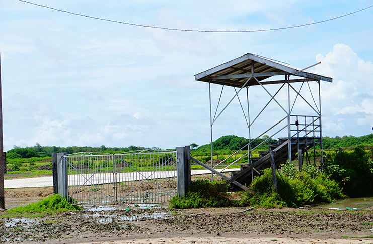 Ross Village Basketball court, racket steps and ballfield (Carl Croker photos)