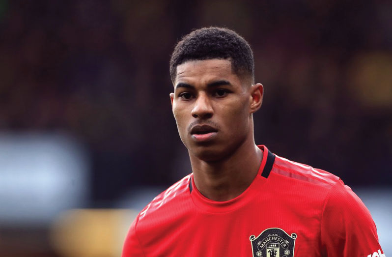 Manchester United’s Marcus Rashford will be the youngest recipient of the university’s award. Photograph: Simon Stacpoole/Offside/Getty Images