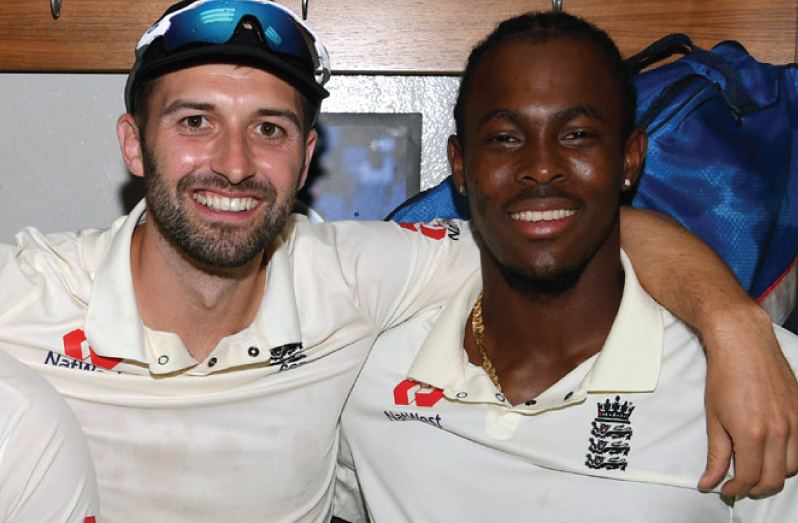 England Pacers Mark Wood (left) and Jofra Archer