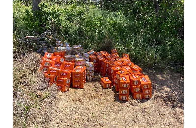 A quantity of beers which was seized by CANU. (CANU photo)