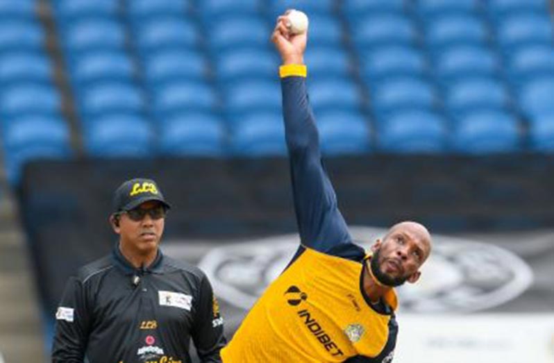 Off-spinner Roston Chase picked up three wickets.