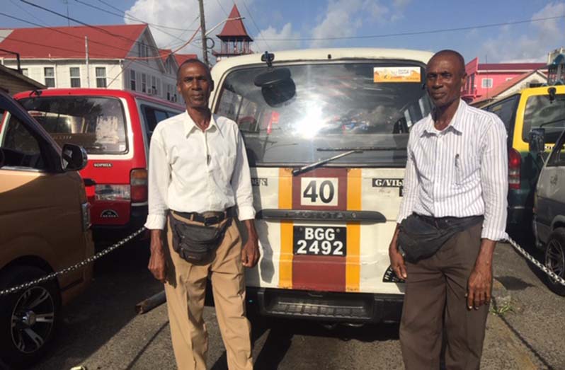 The Bell twin brothers are among the best Minibus operators in Guyana (Photo by Francis Q. Farrier)