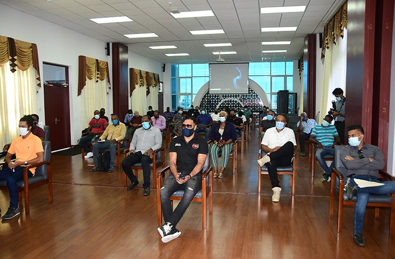 DJs and entertainers at Wednesday’s meeting with the Ministry of Health