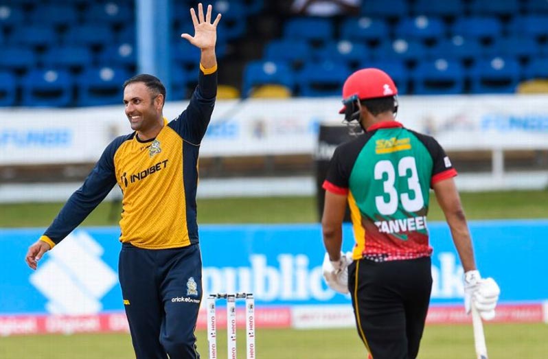 Mohammad Nabi celebrates his five-wicket haul (Getty Images)