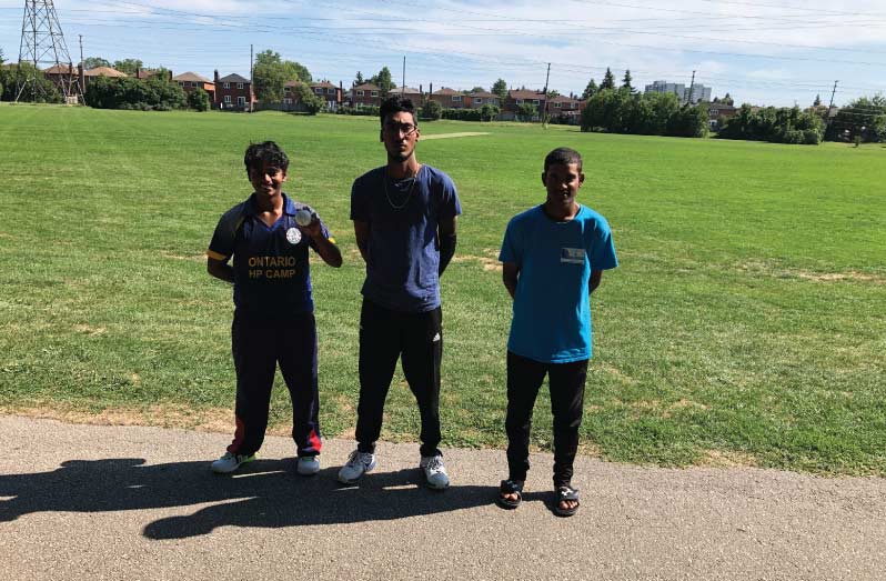 Match-winners: From left are Jonhatan Singh, Raquib Shamshundeen and Kyle Karran.
