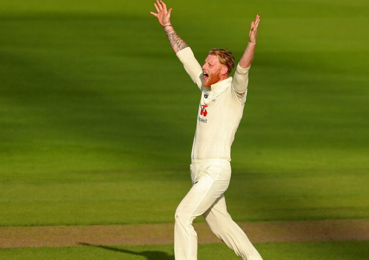 Ben Stokes roars for an lbw. (Getty Images)