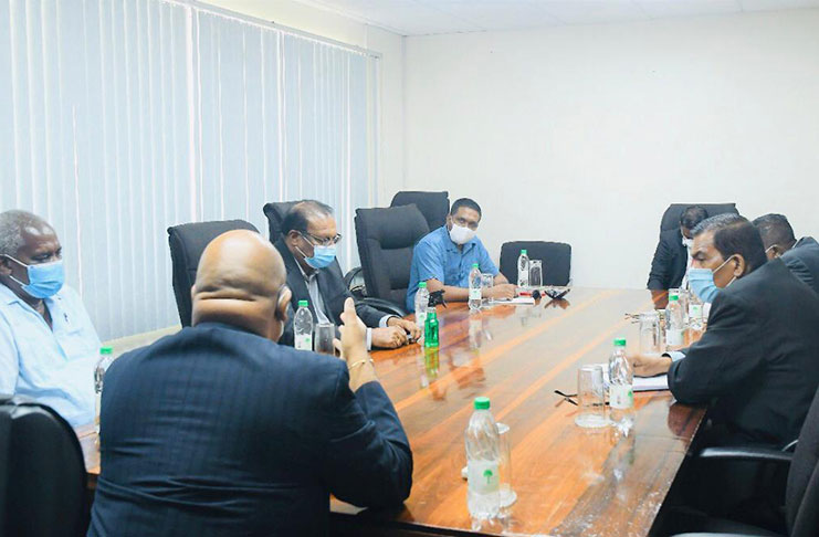 The Inter-Ministerial Committee tasked by the President, Dr. Irfaan Ali, with devising a plan to enhance the quality of life in the City of Georgetown, at its first meeting on Friday