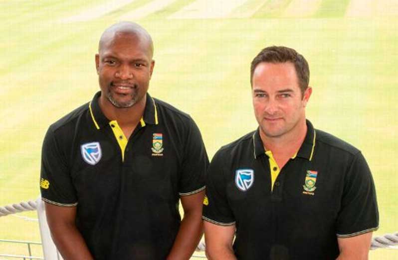 Mark Boucher was appointed head coach of the men's team in December 2019, and Enoch Nkwe, who was team director, and had a stellar coaching record, was moved to the position of assistant coach. (AFP)