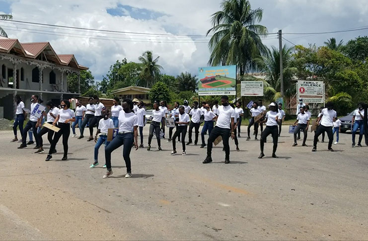 Members of the Epic Dynamic Dance Troupe doing the ever-popular ‘Jerusalema’ dance