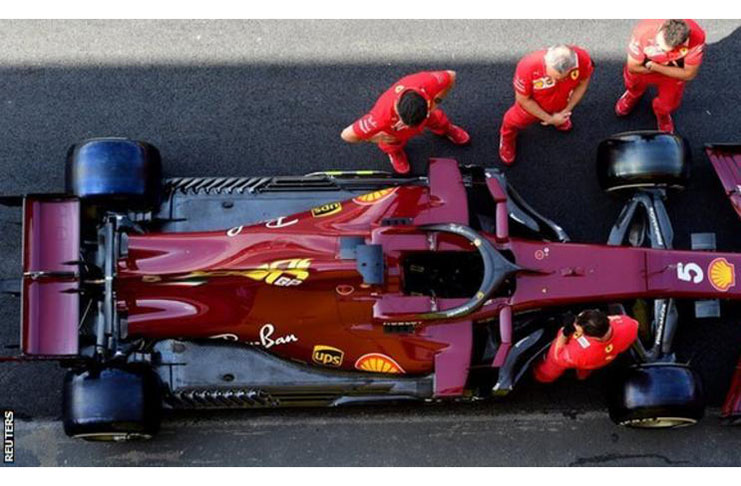 Ferrari are running a special livery for their 1,000th race.