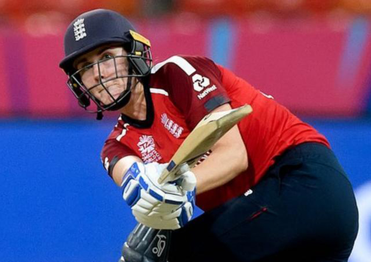 Natalie Sciver made 57 when England beat West Indies in March at the T20 World Cup.