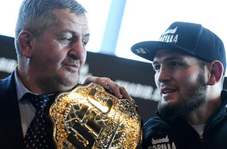 Khabib Nurmagomedov became the UFC lightweight champion under the tutelage of his father Abdulmanap, who died in July following complications caused by coronavirus