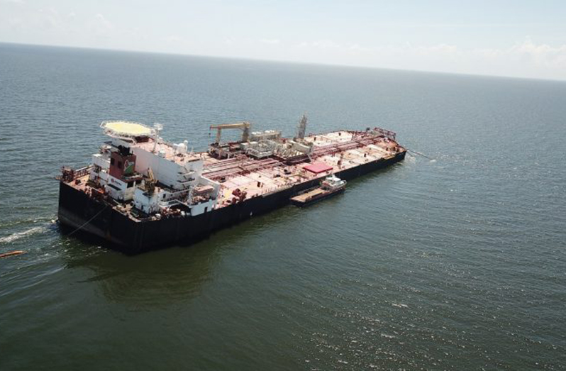 The Nabarima floating storage and offloading facility in the Gulf of Paria, between Venezuela and Trinidad and Tobago (Fishermen and Friends of the Sea photo/ October 16, 2020)