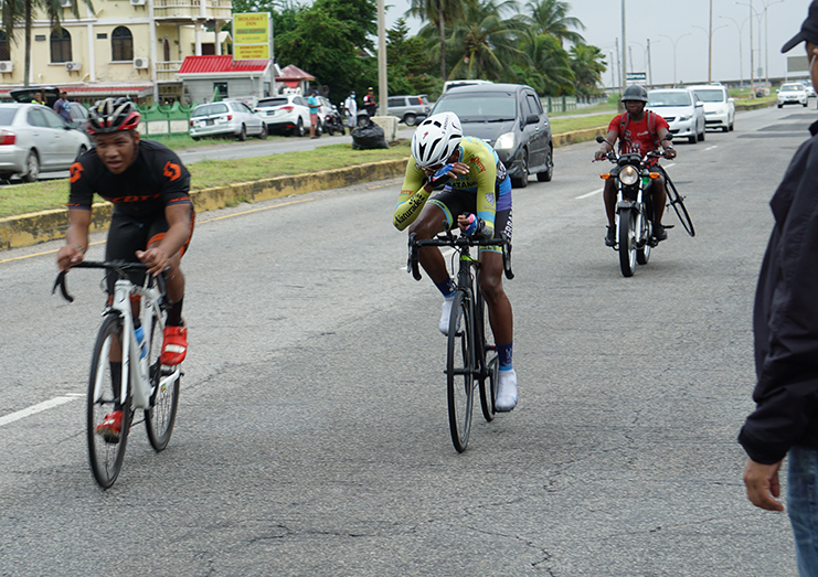 Cycling action returned with a time trial (Elvin Croker photos)